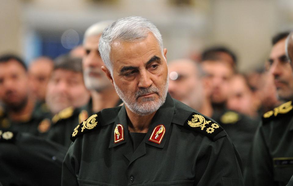 TEHRAN, IRAN - SEPTEMBER 18: Iranian Quds Force commander Qassem Soleimani attends Iranian supreme leader Ayatollah Ali Khamenei's (not seen) meeting with the Islamic Revolution Guards Corps (IRGC) in Tehran, Iran on September 18, 2016. (Courtesy of the Office of the Supreme Leader of Iran / AA)